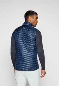 Norrøna TROLLVEGGEN SUPER LIGHT VEST - Strukirani kaput - indigo night