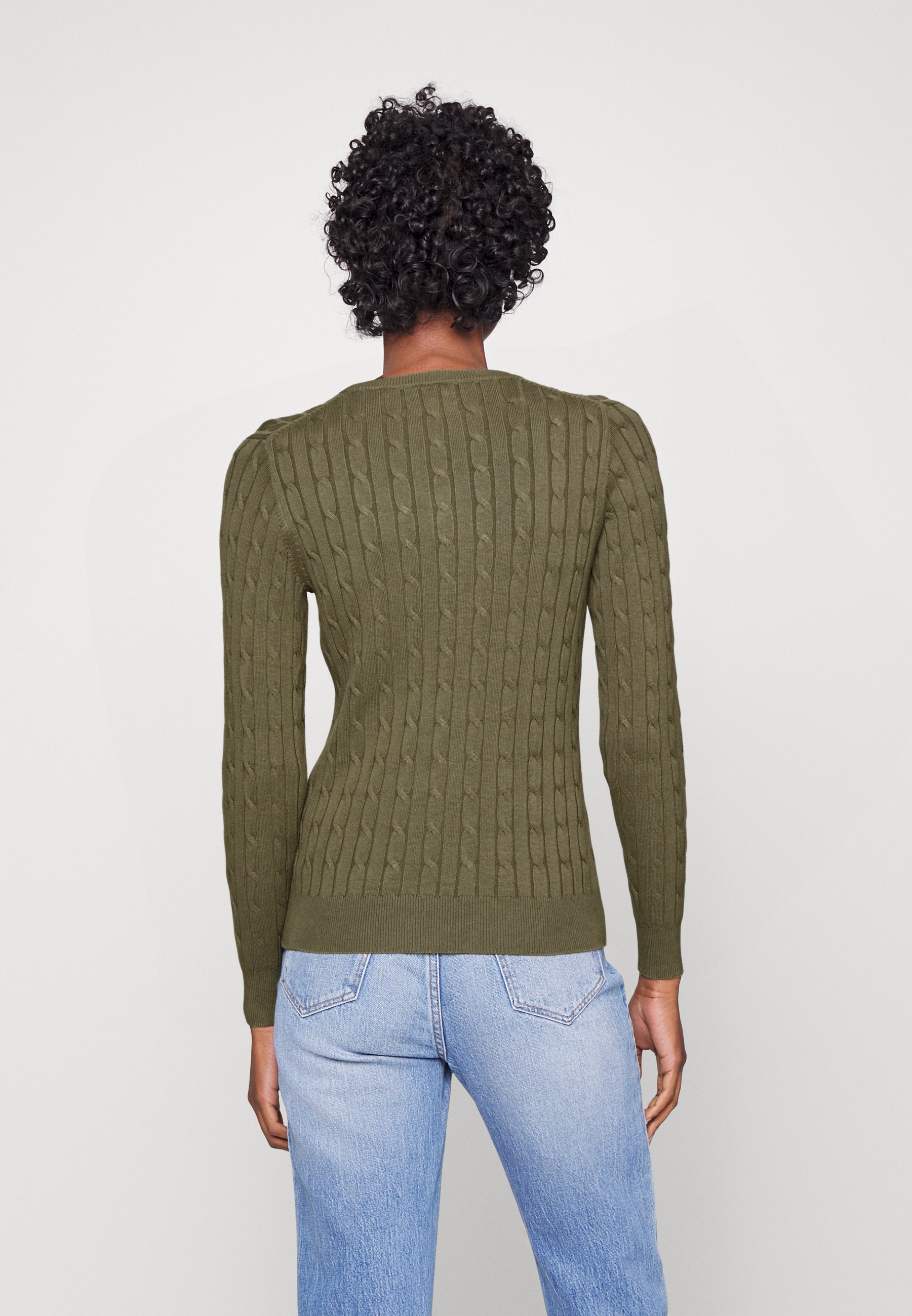 GANT CABLE - Jumper - hunter green/dark 