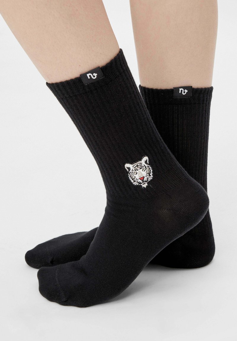 Herren Unterhosen | Natural Vibes 2 PACK Socken black white/schwarz - KW01208 Herren Unterhosen | Natural Vibes 2 PACK Socken black white/schwarz - KW01208