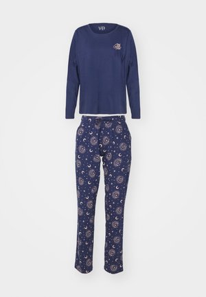 LASCANA VIVANCE DREAMS BY LASCANA VD MOON SMILE  - Pigiama - dark blue