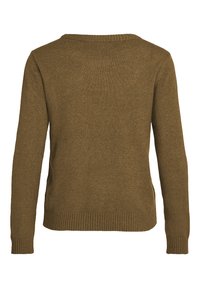 VILA VIRIL O NECK - Stickad tröja - braun