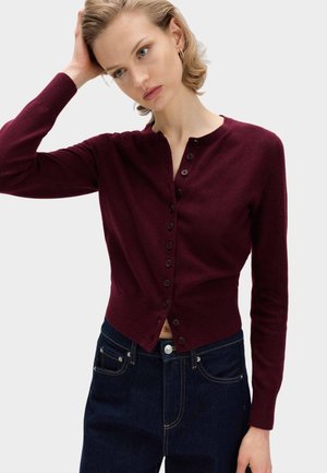 Marks & Spencer, CREW NECK - Cardigan - dark burgundy
