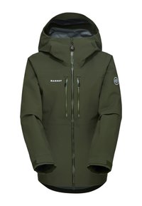 STONEY HS HOODED JACKET WOMEN SKIJACKET - Hardshell jacket - dark marsh