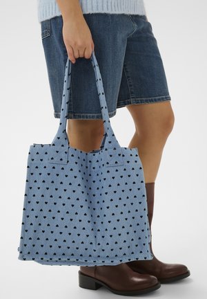 PEGINA - Nakupovalna torba - black mini reversed hearts