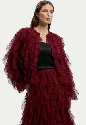 Karen Millen, KAREN MILLEN JACKET - Summer jacket - cabernet