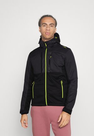 MAN JACKET ZIP HOOD - Soft shell jacket - antracite