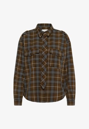 Gestuz, SHIRT - Πουκαμίσα με κουμπιά - green olive