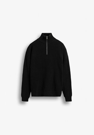 Burocs, CHUNKY HALF ZIP - Pullover - black