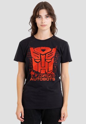TRANSFORMERS GENERATIONS AUTOBOT TECH ICON LOGO - Print T-shirt - black