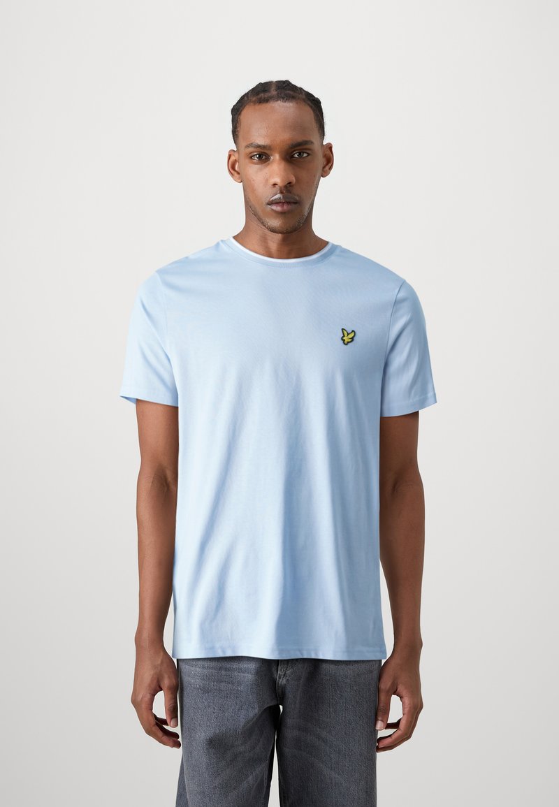 Lyle & Scott - TIPPED - T-shirt basic - light blue/white, Vergroten