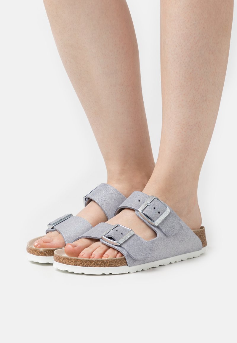 Birkenstock ARIZONA SHIMMERING NARROW FIT - Hausschuh - lilac/flieder ...