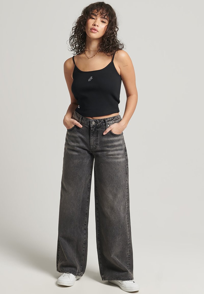 Superdry & Co Top zwart Superdry & Co Top zwart