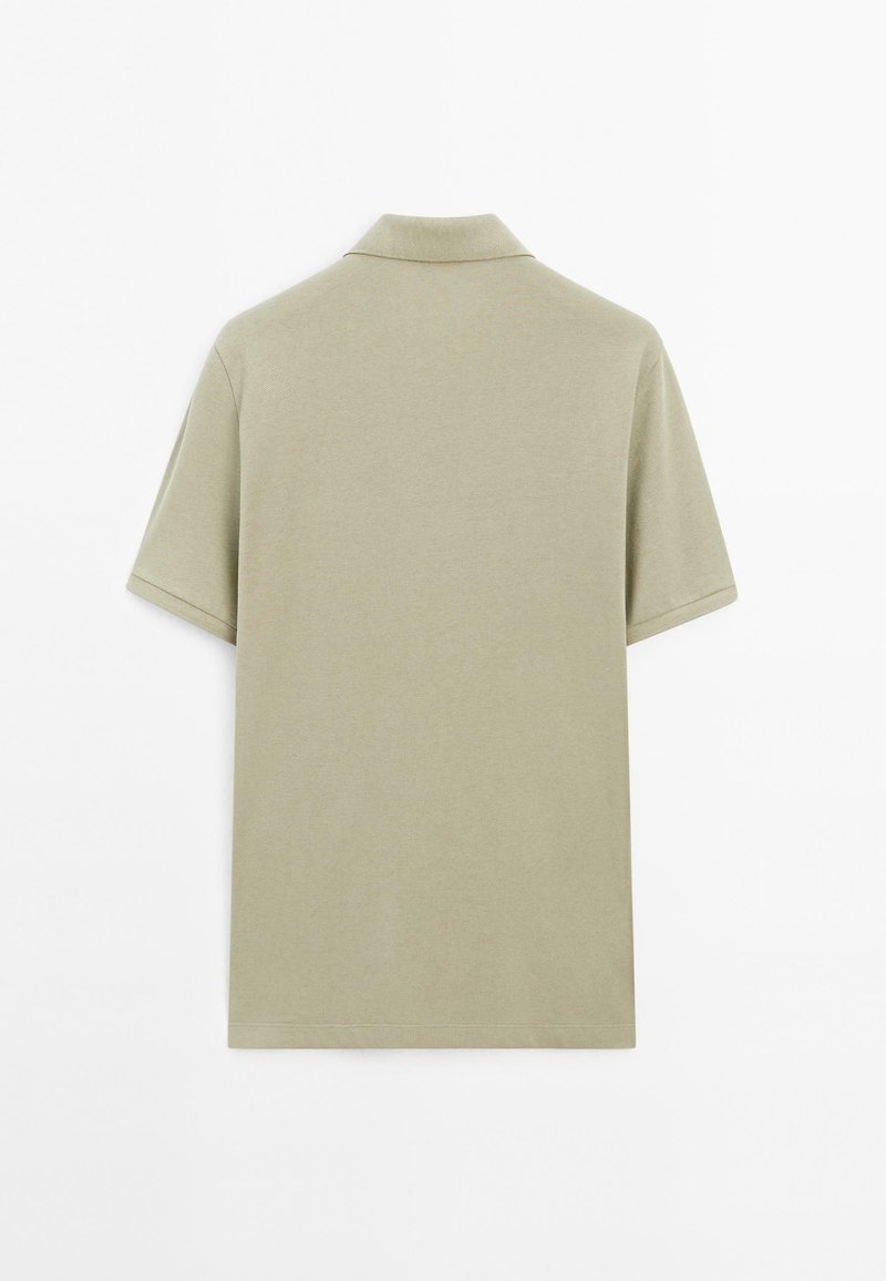 Massimo Dutti MICRO TEXTURED PIQUÉ POLO NECK - Polo shirt