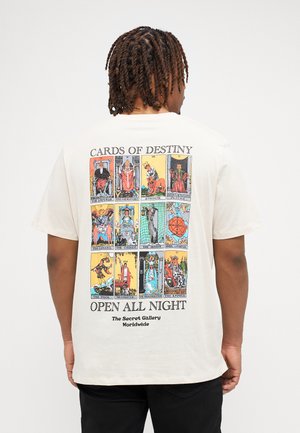 Jack & Jones JORORACLE TEE CREW NECK - T-shirt imprimé - buttercream