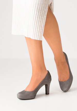 Platform heels - light grey