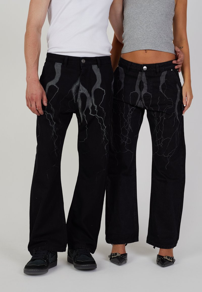 LEGACY STUDIOS THUNDER UNISEX - Jeans relaxed fit - light black