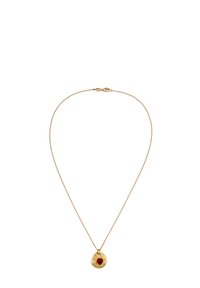 HAZE & GLORY HEART STRUCTURED - Halskæder - gold-coloured