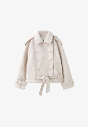 Stradivarius, CROPPED TRENCH JACKET - Veste légère - beige