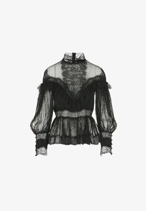 Luisa Spagnoli Lauco- Blouse - Fashion Show - Blůza - nero