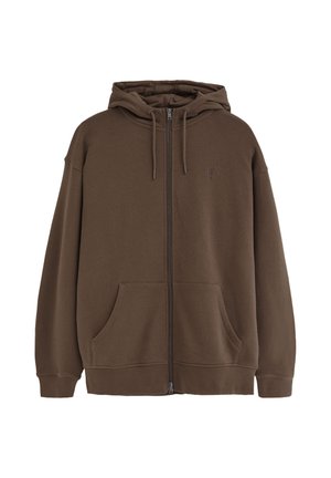 Polo Club, SWEATSHIRT MAN RIGBY GO HOODIE ZIPPER SWEAT FL IO LONG SLEEVE RELAXED FIT - Sudadera con cremallera - brown