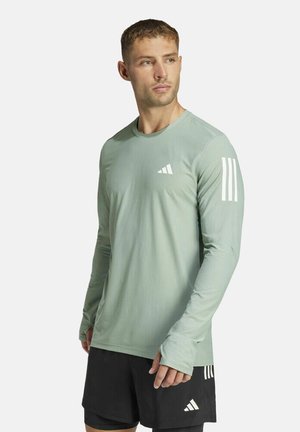 adidas Performance OWN THE RUN - Long sleeved top - silgrn