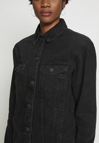 Vero Moda VMKATRINA LOOSE JACKET MIX - Casaco de ganga - black