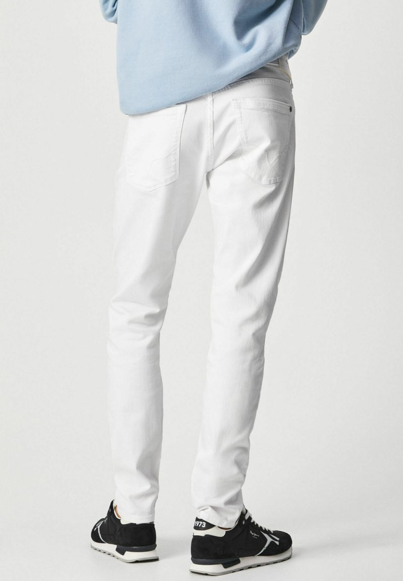 Herren Skinny Fit | Pepe Jeans STANLEY Jeans Straight Leg white/blue denim - WS42449 Herren Skinny Fit | Pepe Jeans STANLEY Jeans Straight Leg white/blue denim - WS42449