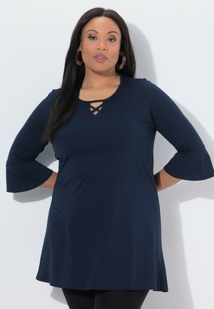 STRAPPY BELL SLEEVE  - Pitkähihainen paita - marine