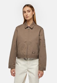 Dickies LINED EISENHOWER CROP W REC - Chaqueta de entretiempo - mushroom