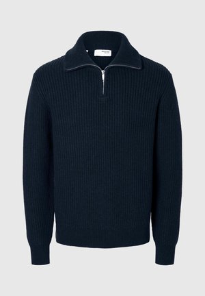Selected Homme HALF-ZIP  - Jersey de punto - sky captain