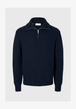 Selected Homme HALF-ZIP  - Svetr - sky captain