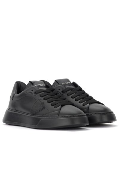 Philippe Model TEMPLE IN PELLE NERA - Sneakers alte - nero