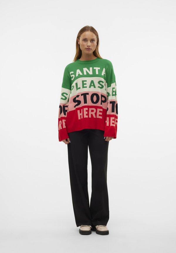 VMSANTATEXT LS O-NECK XMAS - Jumper4
