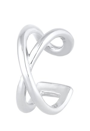 EARCUFF CROSS LOOK - Korvakorut - silberfarben