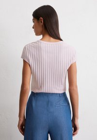 Marc O'Polo POINTELLE- SLIM  - T-shirt basic - pale lilac