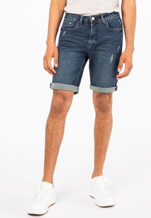 BERMUDA - Denim shorts - dark blue