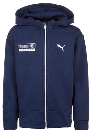 Puma, ALPHA GRAPHIC - Felpa con zip - peacoat