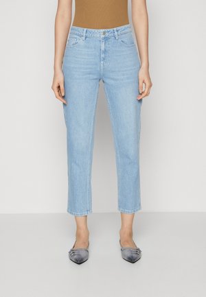 ADA CROPPED - Džíny Slim Fit - light blue