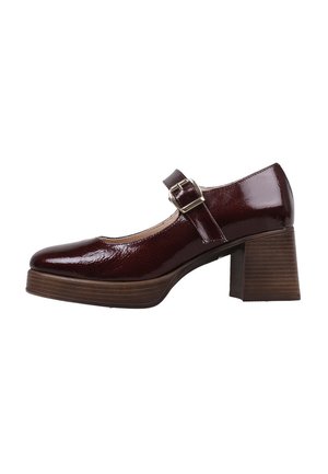 RIGA - Zapatos de plataforma - burgundy
