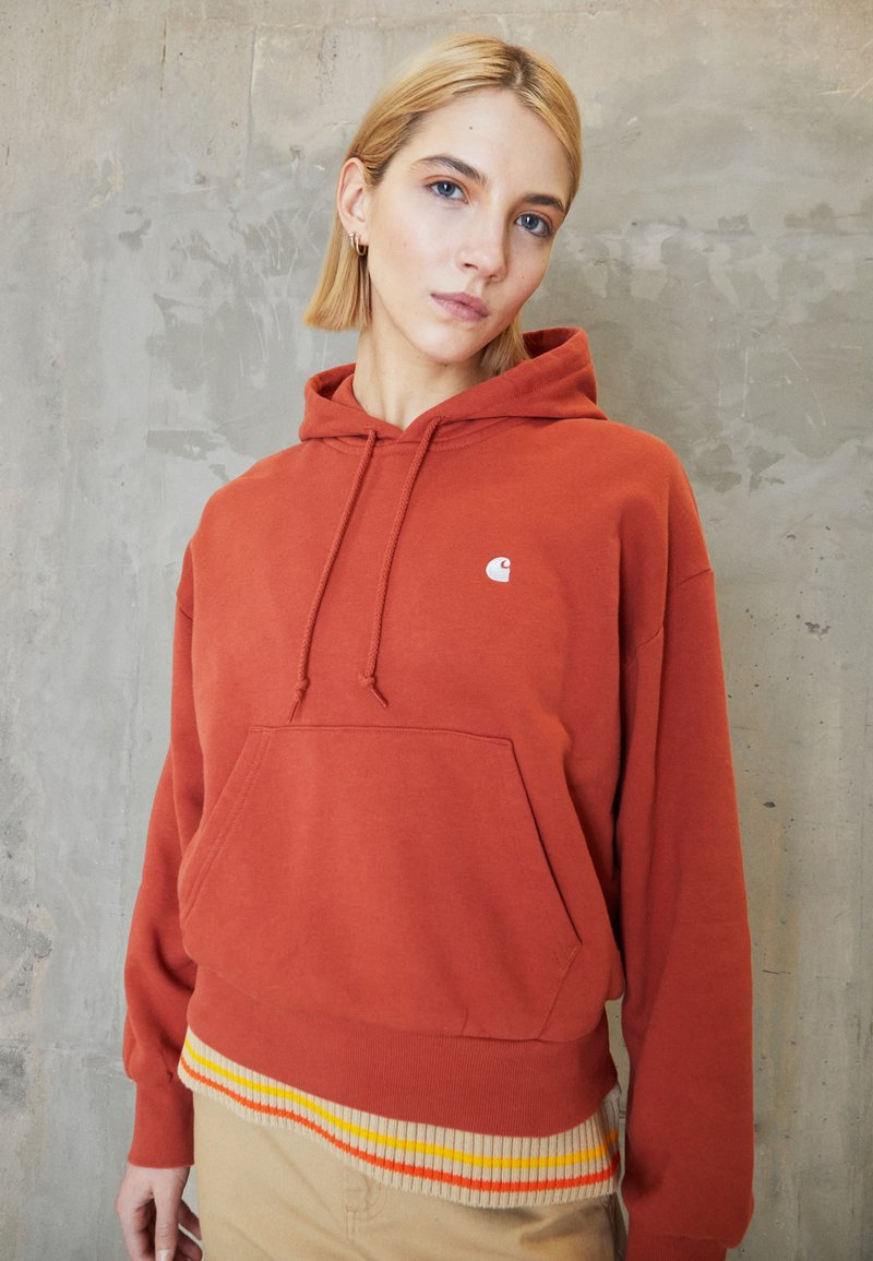 Carhartt WIP HOODED CASEY Sweat à capuche phoenix/silver/cuivré