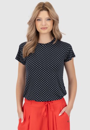 alife & kickin MALISA - KURZARM - T-Shirt print - marine dots