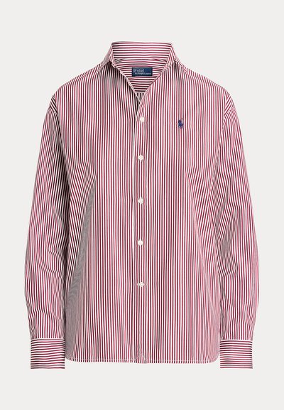 Polo Ralph Lauren RELAXED FIT STRIPED COTTON SHIRT - Pogājama blūze - wine/white