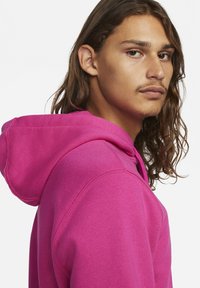 Nike Sportswear SPORTSWEAR CLUB FLEECE - Sweatshirt com capuz - active pink/active pink/white