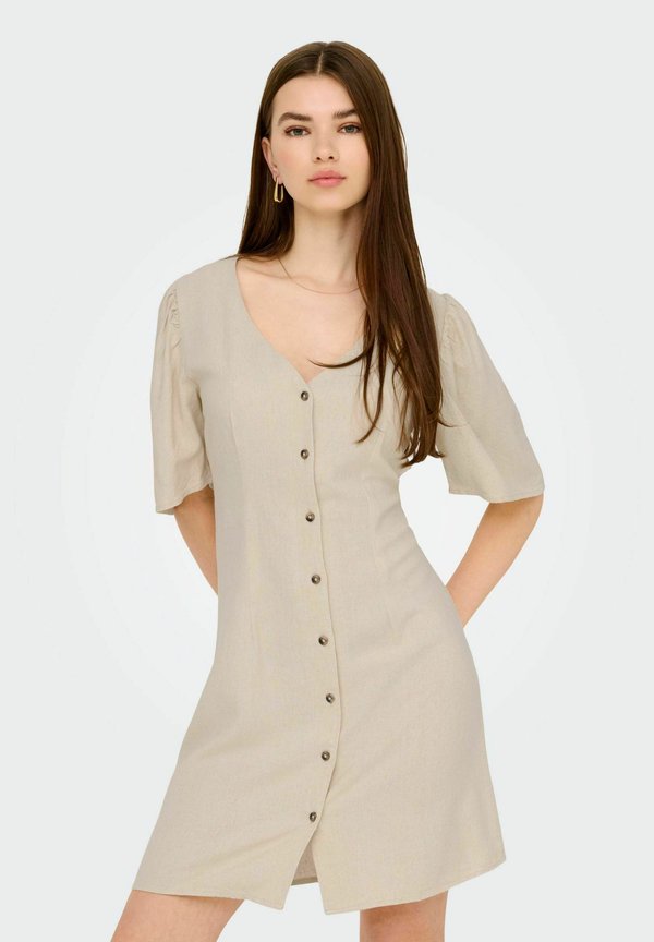 SAY KURZES - Blusenkleid - oatmeal