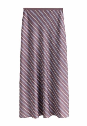 Next, Maxi skirt - burgundy red stripe