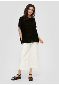 s.Oliver PONCHO - Poncho - schwarz