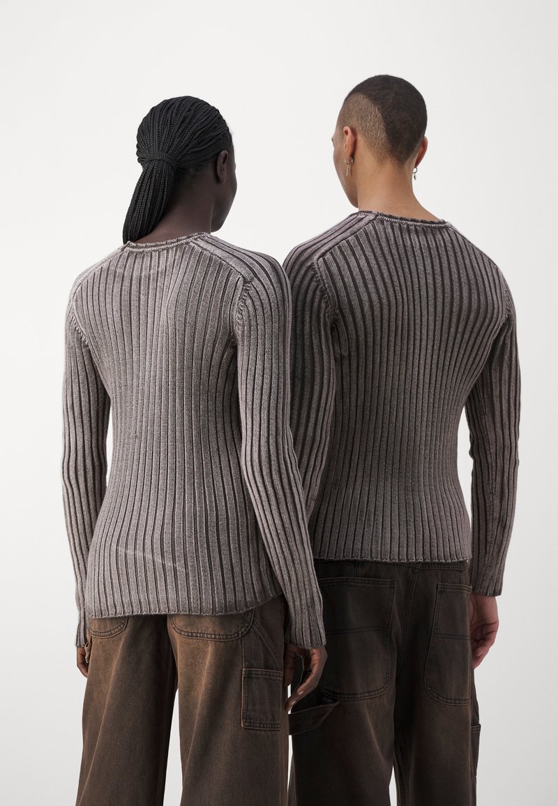Jaded London ACID RAGLAN UNISEX - Jumper - chocolate brown/brown 