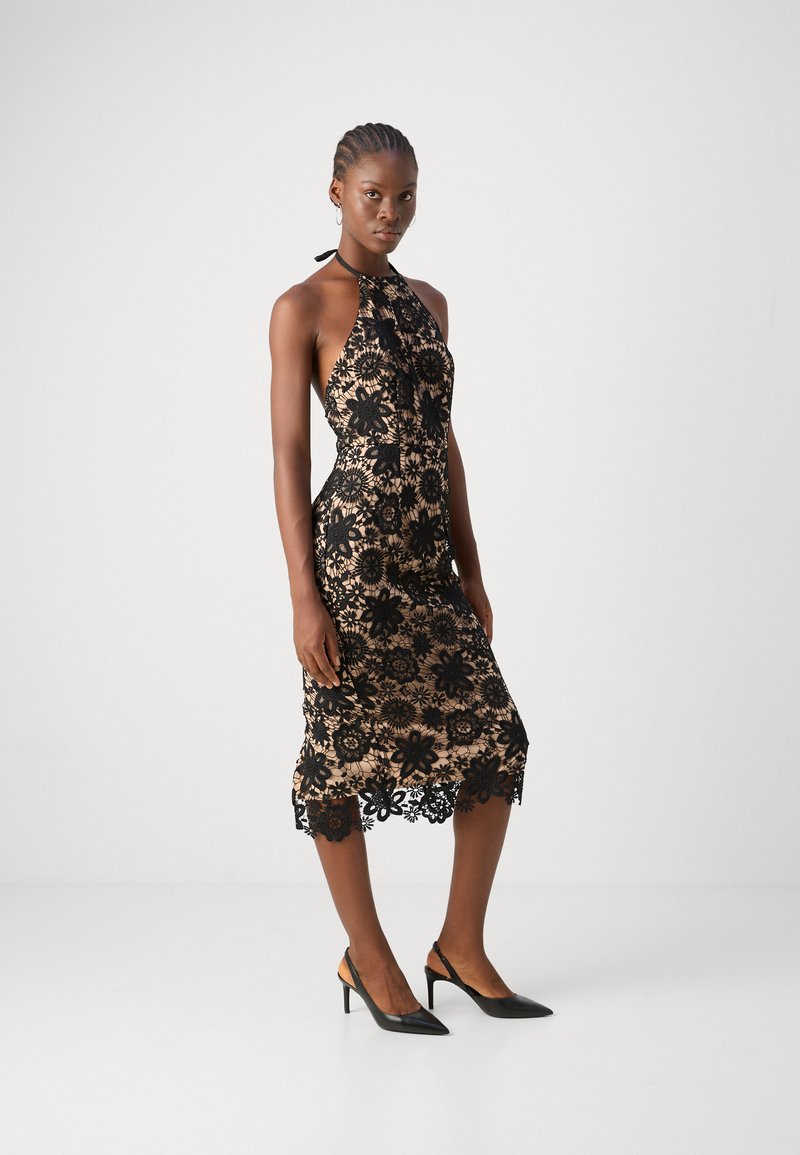 jarlo black lace dress Laura All Over Lace Cami Strap Midi Dress main image 0