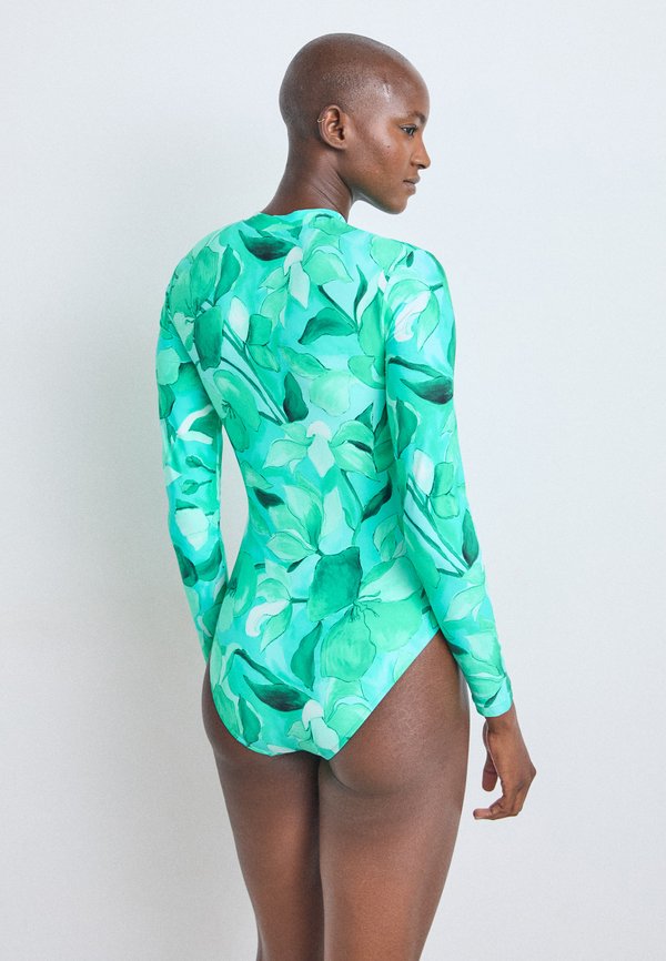 SECRET GARDEN ZIP FRONT SURF SUIT - Swimsuit - jade4