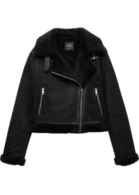 DOUBLE FACE - Kunstlederjacke - black